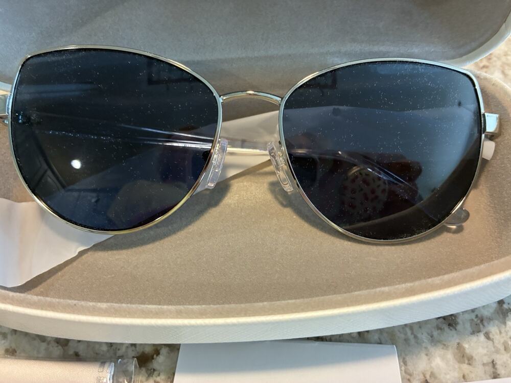 Michael Kors Sunglasses MK1162 LANIKAI Cat Eye Metal Silver Frame New